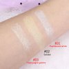 evpct Pearl White & Champagne Gold Face Highlighter Makeup Shimmer Glitter Diamond Sparkly Highlighters Makeup Palette Powder for Face Body Cheek iluminadores iluminador de jos maquillaje luminizers