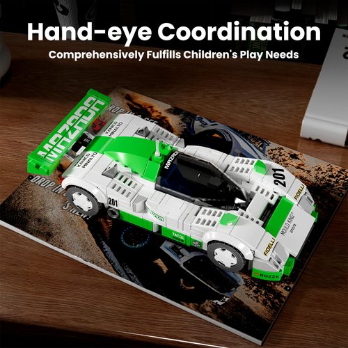 Mould King 787B Racing Car Building Kits, MOC Super Sports Car Toys Model, Vehicle Blocks Set Suitable for Boys to Build, House Decoration Gifts for Kids and Adults 27073 (325 Pcs)