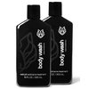 Black Wolf Charcoal Powder Body Wash for Men- 10 Fl Oz, 2 Pack- Charcoal Powder and Salicylic Acid Reduce Acne Breakouts and Cleanse Your Skin- Rich Lather for Full Coverage and Deep Clean