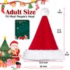Solvora Santa Hat - Christmas hats Adults - Unisex Adult Santa Hats Suitable for Christmas New Year Holiday Party Supplies