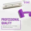 V-LEGIT Dermaplaning Tools - Exfoliating Facial Razor Dermaplane for Women & Men Shaver to Exfoliate Refresh the Skin Peach Fuzz Eyebrow Hair Removal Blade 4 count Bonus Defining Shaper