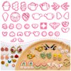 Keoker Clay Cutters Spring, 33 Polymer Clay Cutters, Flower Clay Cutters, Spring Clay Cutters for Earrings, Polymer Clay Cutters (A+B+C)