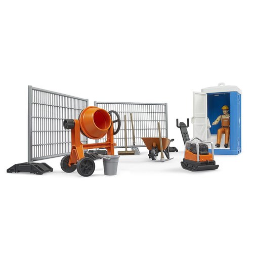 Bruder bworld 62008 Construction Set: Mixer, railings, Figure, Accessories
