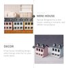 Toyvian Dollhouse Miniature House Wooden Dollhouse kit Christmas Village Houses Toy House Model Tiny Wooden