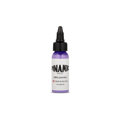 Dynamic Color Co. - Lavender Color Tattoo Ink, Long Lasting Vivid Color, Sterilized, Made in USA, Since 1990 (1 oz Bottle)
