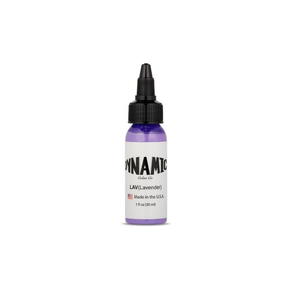 Dynamic Color Co. - Lavender Color Tattoo Ink, Long Lasting Vivid Color, Sterilized, Made in USA, Since 1990 (1 oz Bottle)