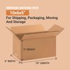 Aviditi 10 x 6 x 5 Corrugated Cardboard Boxes, Small 10"L x 6"W x 5"H, Pack of 25 | Shipping, Packaging, Moving, Storage Box for Home or Business, Strong Wholesale Bulk Boxes