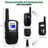 Retevis RT388 Walkie Talkies for Kids,Toys Walkie Talkie for 6-12 Years Old Boys Girls,Kids Toys Gifts for Outside Trip Camping Hiking (Black,1 Pair)