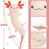 MaoGoLan Giant Axolotl Plush Stuffed Animal,Big Axolotl Plush Pillow Toy,Huge Stuffed Axolotl Body Pillow for Kids Adults,Christmas Birthday Valentine's Day Present Pink
