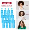 Small Size Hair Roller Includes 28 Plastic Smooth Hair Rollers 0.63 Inch/ 1.6 cm Hair Curlers with Steel Pintail Comb for Short Hair Long Hair Hairdressing Styling Tools, Blue