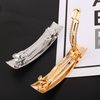 XHBTS 4 Set Long and Thin Handmade Hair Clip Barrette,Metal Hair Pins French Styles Hair Barrettes Hair Clips for Women and Girls Silver Gold
