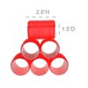 HOME-X Professional Hair Roller, 1.5" Diameter, Self-Holding Hair Curlers (Red)