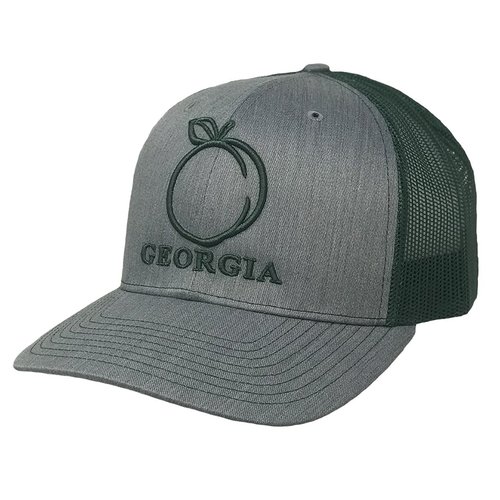 Heritage Pride Georgia Peach Embroidered Trucker Hat