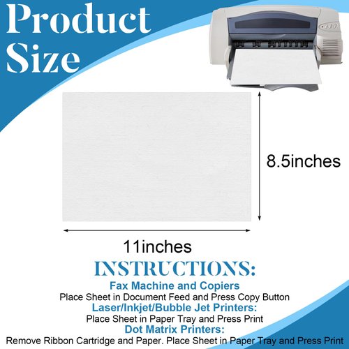 50 PCS Printer Cleaning Sheets Copier Cleaning Sheets Fax Printer Cleaning Sheets Laser Printer Cleaning Sheet Inkjet Printer Cleaning Sheet for office Inkjet Laser Copier (Letter 8.5" x 11")