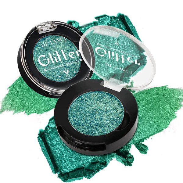 Multichrome Chameleon Green Eyeshadow Makeup Palette,Glitter Shimmer Metallic Holographic Powder for Women/Girl Eyes Makeup,Highly Pigmented Long Lasting Fit for Stage/Party Makeup,Bright Eyes