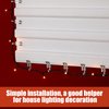 Zonon 100 Pcs Christmas Light Clips Metal Lights Gutter Hooks for Outdoor Lights Xmas Light Hangers for Shingles Roof Seasonal Lighting Gutter Clips Hanging Festival Xmas Outside Decoration