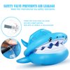 Baby Float Swimming Pool Toddler Floaties with Inflatable Canopy Shark Infant Pool Float for Kids Aged 6-36 Months