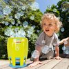 Maxx Bubbles Super Bubble Jet | Green Automatic Bubble Blowing Machine for Kids | Bubble Solution Included - Sunny Days Entertainment