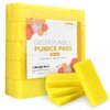 Disposable Foot Scrubber Sponge Pads Pedicure Pumice Stone for Feet Callus Remover Medium Coarse Yellow 40Pcs
