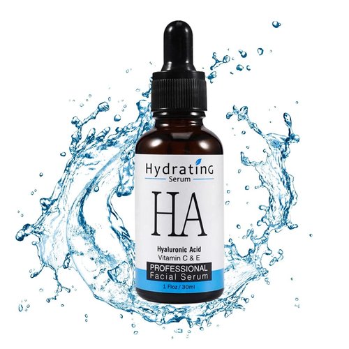 Generic Hyaluronic Acid Serum for Dry Skin, Anti-Aging, Brightening & Hydrating, 100% Pure, Vitamin C & Retinol