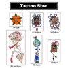 PUSNMI Japanese Temporary Tattoos Kit for Women Cherry Blossoms Traditional Tattoo Flower Fan Old School Stickers Lucky Cat Tattoo for Women Girls Realistic Long Lasting Tattoos for Arm Leg and More