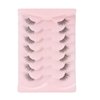 Onlyall Half Eyelashes Corner Lashes Natural Lashes Half Lashes Wispy End Lashes Corner Eyelashes 3/4 Lashes Clear Band Lashes 7 Pairs C02 (6MM-14MM)
