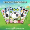 Ozepao Cow Stickers 24 Pcs Make-A-Face Mix and Match Cow Sticker Sheets for Kids Cute Cow Party Favors and Crafts