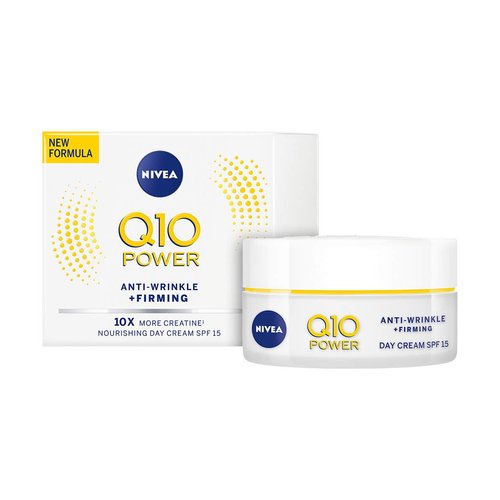 Nivea Q10 Plus Spf 15 Anti-Wrinkle Face Day Cream, 50 Ml, Pack Of 3