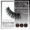 AulanRose Magnetic Eyelashes Natural Look - Wispy Cat Eye Magnetic Lashes, Reusable 60 Wears Faux Mink Lashes Cruelty-Free & Vegan