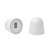 4Packs Universal Toilet Bolt Caps, Round Plastic Push-On Toilet Bowl Bolt Caps Covers, with Extra Washers for Easy installation, 1.44 Inch Height, White Color