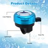 Bike Bell Compatible with Woom-Aluminum,Loud Crisp Clear Sound,6cm / 2.36in Diameter,1 Pack(Blue)