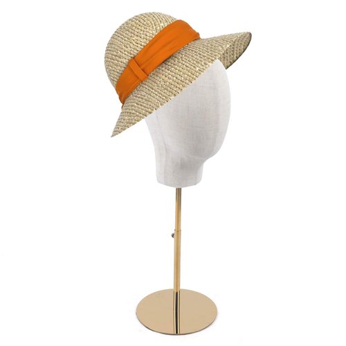 EcoTypee Mannequin Head Hat Display Stand, Adjustable Linen Wig Head Stand, Detachable Wig Stand Holder Hat Stand Display for Caps, Headdress, Glasses