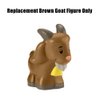 Replacement Part for Fisher-Price Little-People Christmas Nativity Playset - HPP89 ~ Replacement Brown Goat Figure