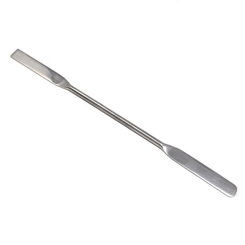A2Z - Makeup Spatula Tool - Professional Beauty Stainless Steel Cosmetics Mixer Long Metal Spatula Depotting, Scraping, Mixing Makeup & Skincare Tools - For Makeup Artists (SQUARE & ROUND)