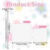 Oruola 100 Sheets Disposable Nail Art Palette Paper,Paper Palette Makeup Mixing,2 Sizes of Waterproof Portable Nail Art Palette with Stainless Cosmetic Spatula for Makeup Nail Gel Mixing Home Salon
