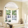 PROTINT WINDOWS Precut Pattern Texture Arched Window Film Shade, Self Adhesive Static Cling, 27 inches Diameter