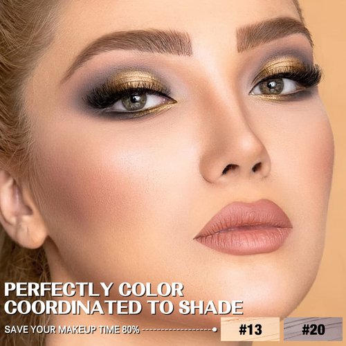 FOCALLURE 2PCS No Crease Eyeshadow Stick,Shimmer and Matte Cream Eyeshadow Pencil Crayon,Long Lasting Waterproof Eye Brightener Stick With Blending Brush,California Gold Rush