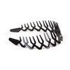Women Men Plastic Sharks Tooth Headband Toothed Hairband Hair Comb Zigzag Hair Band Hair Hoop Hair Accessory (Black)