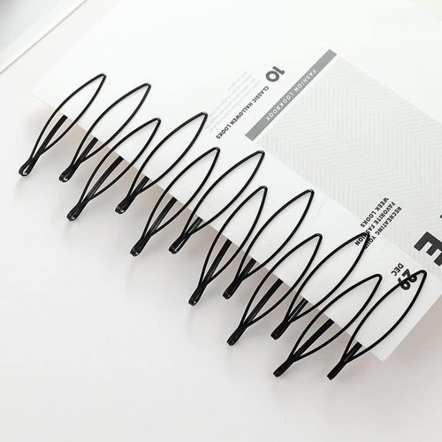12pcs Vintage Hair Pins Mini Black Bobby Pins Invisible Bangs Clip Fashion BB Clip Small Bobby Pins for Women and Girls
