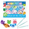 OOLY Creatibles, 24 Colors Air Dry Clay Kit for Kids Craft, Modeling Clay with 3 Shaping Tools, Craft Supplies & Materials, Airdry Clay DIY Art Set for Kids Ages 6 and Up