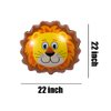 HORUIUS Lion Balloons Lion Shaped Foil Mylar Balloons for Baby Shower Kids' Boys Woodland Animals Theme Birthday Party Supplies Decorations 5PCS