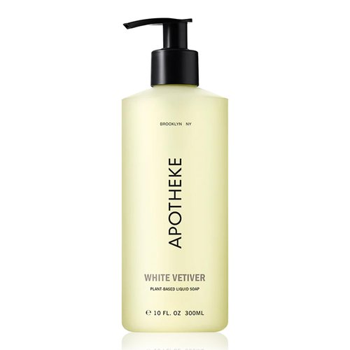 APOTHEKE Liquid Hand Soap, White Vetiver (10 Fl Oz) - Hydrating Hand Wash with Natural Coconut & Aloe Vera