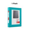 Staples Mini (5.5 x 8.5) View Binder 1" 3-Ring, Teal (26456-CC)