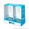 Tervis Plastic Made in USA Double Walled Fiesta Insulated Tumbler Cup Keeps Drinks Cold & Hot, 24oz - 2pk, Lapis Calypso