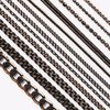 JERCLITY 1 Box 12 Strips Nail Chains for Nail Art Black Alloy Metal Nail Art Chains Black Nail Charms Punk Nail Studs Black Chain Jewelry Accessories for Women Nail Art