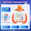 Hydrathy Quick Push Fidget Toys, Handheld Game for Kids 3-12 with 7 Game Mode, Fast Push LED Buttons Light Battle Game, Travel Games Xmas Birthday Gifts for Boys Girls Teens Adults (Dinosaur-Orange)
