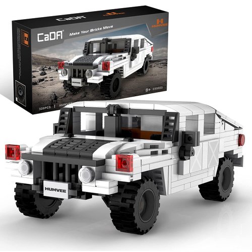 dOMOb Humvee SUV Car Building Kit – Authorized Car Model Set - 1:24 Simulated Build Vehicle – 328 pcs Blocks – STEM Bricks Toys for 8+ Age Kids & Adults – for Boys, Girls, Hobbyist, Collector