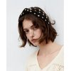 Wecoe 1pc Black Rhinestone Headband Top Knotted Headband For Women Girls Wide Headbands Non Slip Fashion Cloth Sparkly Jeweled Beaded Embellished Headband Homecoming Hair Accessories For Women Girls