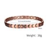 MagEnergy Copper Bracelets for Women 99.9% Pure Copper Magnetic Link Bracelet, 8.5 inches Adjustable Bracelet Jewelry Gifts with Sizing Tool(Plain Style)