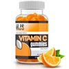 HJS Supplements Vitamin C Gummies | Chewable Orange Flavored | Immune Support | Heart Health | Gluten-Free & Vegetarian | Vitamin C Gummies for Adults & Kids- 90 count
